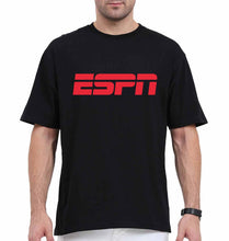 Load image into Gallery viewer, ESPN Oversized T-Shirt for Men-Black-Ektarfa.online
