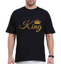 Load image into Gallery viewer, King Oversized T-Shirt for Men-Black-Ektarfa.online
