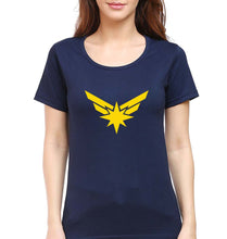 Load image into Gallery viewer, Captain Marvel T-Shirt for Women-Navy Blue-Ektarfa.online
