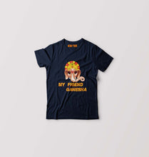 Load image into Gallery viewer, My Friend Ganesha T-Shirt for Boy/Girl-Navy Blue-Ektarfa.online

