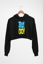 Load image into Gallery viewer, Teen Titans Go! Crop HOODIE FOR WOMEN-Black-Ektarfa.online
