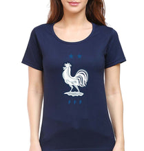 Load image into Gallery viewer, France Football T-Shirt for Women-Navy Blue-Ektarfa.online
