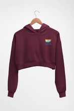 Load image into Gallery viewer, India Crop HOODIE FOR WOMEN-Maroon-Ektarfa.online
