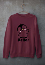Load image into Gallery viewer, Penguin Hello Unisex Sweatshirt for Men/Women-Maroon-Ektarfa.online

