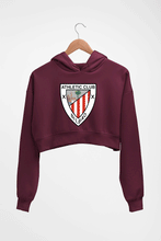 Load image into Gallery viewer, Athletic Club Crop HOODIE FOR WOMEN-Maroon-Ektarfa.online
