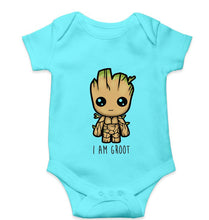 Load image into Gallery viewer, Groot Kids Romper For Baby Boy/Girl-0-5 Months(18 Inches)-Sky Blue-Ektarfa.online
