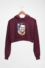 Load image into Gallery viewer, Leander Paes Crop HOODIE FOR WOMEN-Maroon-Ektarfa.online
