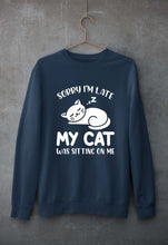 Load image into Gallery viewer, Cat Unisex Sweatshirt for Men/Women-Navy Blue-Ektarfa.online
