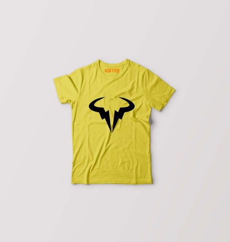 Rafael Nadal (RAFA) Kids T-Shirt for Boy/Girl-0-1 Year(20 Inches)-Yellow-Ektarfa.online