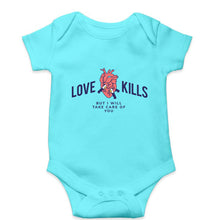 Load image into Gallery viewer, Love Kills Kids Romper For Baby Boy/Girl-0-5 Months(18 Inches)-Sky Blue-Ektarfa.online
