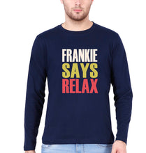 Load image into Gallery viewer, Frankie Says Relax Friends Full Sleeves T-Shirt for Men-Navy Blue-Ektarfa.online

