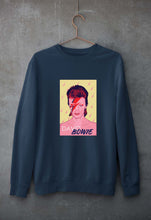 Load image into Gallery viewer, David Bowie Unisex Sweatshirt for Men/Women-Navy Blue-Ektarfa.online
