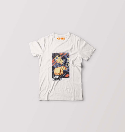 Baby Driver Kids T-Shirt for Boy/Girl-White-Ektarfa.online