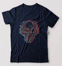 Load image into Gallery viewer, Skull T-Shirt for Men-Navy Blue-Ektarfa.online
