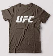 Load image into Gallery viewer, UFC T-Shirt for Men-S(38 Inches)-Olive Green-Ektarfa.online
