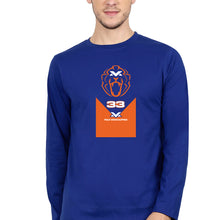 Load image into Gallery viewer, Max Verstappen Full Sleeves T-Shirt for Men-S(38 Inches)-Royal Blue-Ektarfa.online
