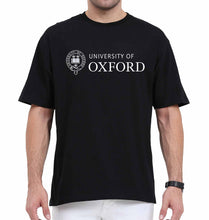 Load image into Gallery viewer, University of Oxford Oversized T-Shirt for Men-Black-Ektarfa.online
