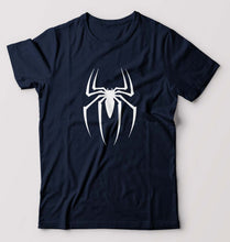 Load image into Gallery viewer, Spiderman T-Shirt for Men-S(38 Inches)-Navy Blue-Ektarfa.online
