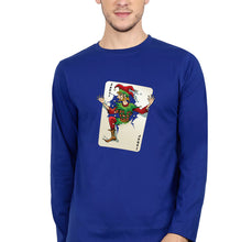 Load image into Gallery viewer, Joker Full Sleeves T-Shirt for Men-Royal Blue-Ektarfa.online

