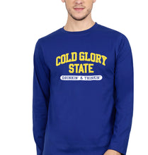 Load image into Gallery viewer, Varsity Cold Glory Full Sleeves T-Shirt for Men-royal blue-Ektarfa.online

