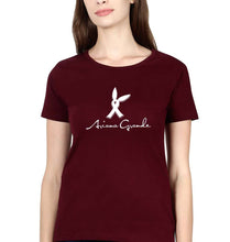 Load image into Gallery viewer, Ariana Grande T-Shirt for Women-XS(32 Inches)-Maroon-Ektarfa.online
