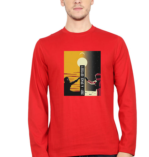 2001 A Space Odyssey Full Sleeves T-Shirt for Men-Red-Ektarfa.online