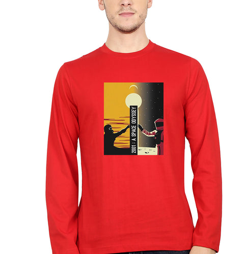 2001 A Space Odyssey Full Sleeves T-Shirt for Men-S(38 Inches)-Red-Ektarfa.online