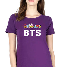 Load image into Gallery viewer, BTS T-Shirt for Women-Purple-Ektarfa.online
