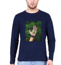 Load image into Gallery viewer, Weed Full Sleeves T-Shirt for Men-Navy Blue-Ektarfa.online
