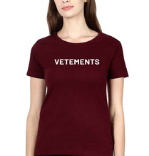 Load image into Gallery viewer, Vetements T-Shirt for Women-Maroon-Ektarfa.online
