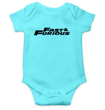 Load image into Gallery viewer, Fast &amp; Furious Kids Romper For Baby Boy/Girl-0-5 Months(18 Inches)-Sky Blue-Ektarfa.online
