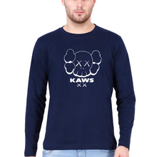 Load image into Gallery viewer, Kaws Full Sleeves T-Shirt for Men-Navy Blue-Ektarfa.online
