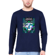 Load image into Gallery viewer, Trippy Stoner Psychedelic Full Sleeves T-Shirt for Men-Navy Blue-Ektarfa.online
