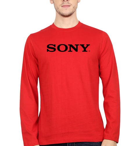 Sony Full Sleeves T-Shirt for Men-Red-Ektarfa.online