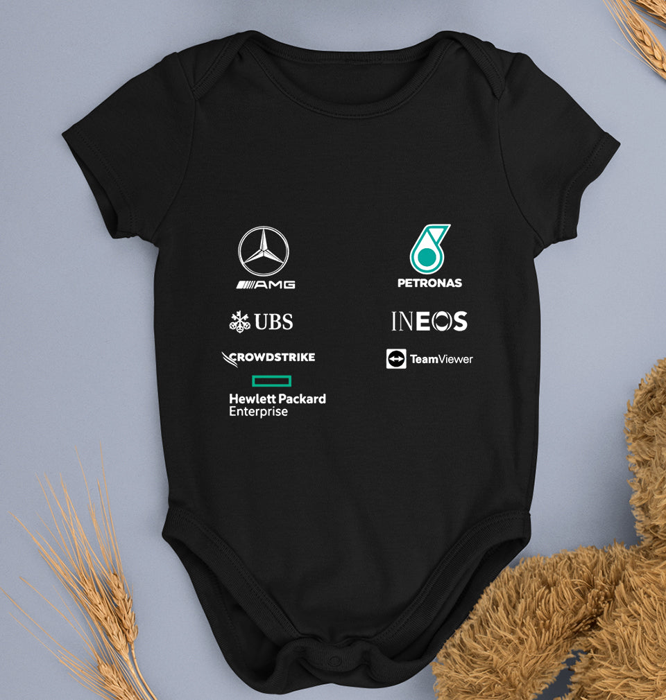 Mercedes AMG Petronas F1 2022 Team Kids Romper For Baby Boy/Girl