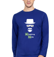Load image into Gallery viewer, Geek Coder Full Sleeves T-Shirt for Men-Royal Blue-Ektarfa.online
