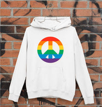 Load image into Gallery viewer, Peace Pride Unisex Hoodie for Men/Women-White-Ektarfa.online
