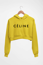Load image into Gallery viewer, Celine Crop HOODIE FOR WOMEN-Mustard Yellow-Ektarfa.online

