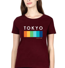 Load image into Gallery viewer, Tokyo Japan T-Shirt for Women-XS(32 Inches)-Maroon-Ektarfa.online
