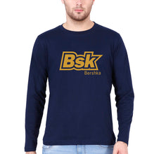 Load image into Gallery viewer, Bershka(BSK) Full Sleeves T-Shirt for Men-S(38 Inches)-Navy Blue-Ektarfa.online
