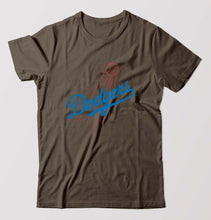 Load image into Gallery viewer, Los Angeles Dodgers T-Shirt for Men-S(38 Inches)-Olive Green-Ektarfa.online
