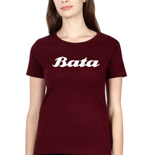 Load image into Gallery viewer, Bata T-Shirt for Women-XS(32 Inches)-Maroon-Ektarfa.online
