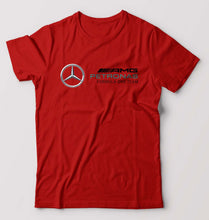 Load image into Gallery viewer, Mercedes AMG Petronas F1 T-Shirt for Men-S(38 Inches)-Red-Ektarfa.online
