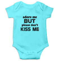 Load image into Gallery viewer, Adore Me But dont Kiss Me Kids Romper For Baby Boy/Girl-0-5 Months(18 Inches)-Sky Blue-Ektarfa.online
