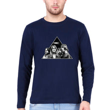 Load image into Gallery viewer, Pink Floyd Full Sleeves T-Shirt for Men-S(38 Inches)-Navy Blue-Ektarfa.online
