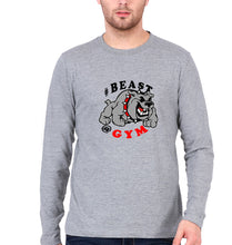 Load image into Gallery viewer, Beast Gym Full Sleeves T-Shirt for Men-Grey Melange-Ektarfa.online
