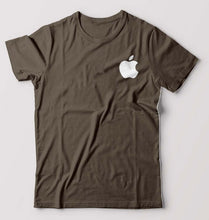 Load image into Gallery viewer, Apple T-Shirt for Men-S(38 Inches)-Olive Green-Ektarfa.online
