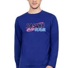 Load image into Gallery viewer, Sasuke Full Sleeves T-Shirt for Men-S(38 Inches)-Royal Blue-Ektarfa.online
