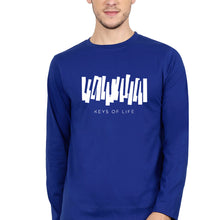 Load image into Gallery viewer, Piano Full Sleeves T-Shirt for Men-royal blue-Ektarfa.online
