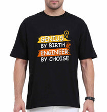 Load image into Gallery viewer, Genius Engineer Oversized T-Shirt for Men-Black-Ektarfa.online

